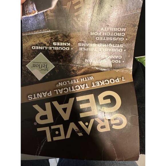 NWT Gravel Gear Men's 44x30” Black 7-Pocket Tactical Pants with Teflon - Picture 5 of 9